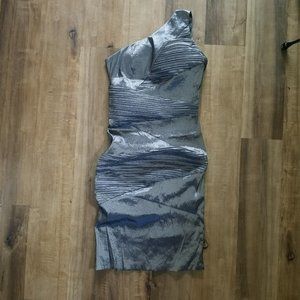 Romeo and Juliet Couture Formal/Evening Dress Shimmery Gray Sz. Medium